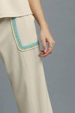Umgee Drawstring Wide Leg Pants with Scallop Trim Detail - Trendsi - Flyclothing LLC