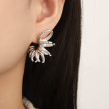 Titanium Steel Irregular Shape Earrings - Trendsi - Flyclothing LLC