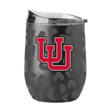 Utah Leopard 16oz Black Powdercoat Curved Beverage - Logo Brands - Flyclothing LLC