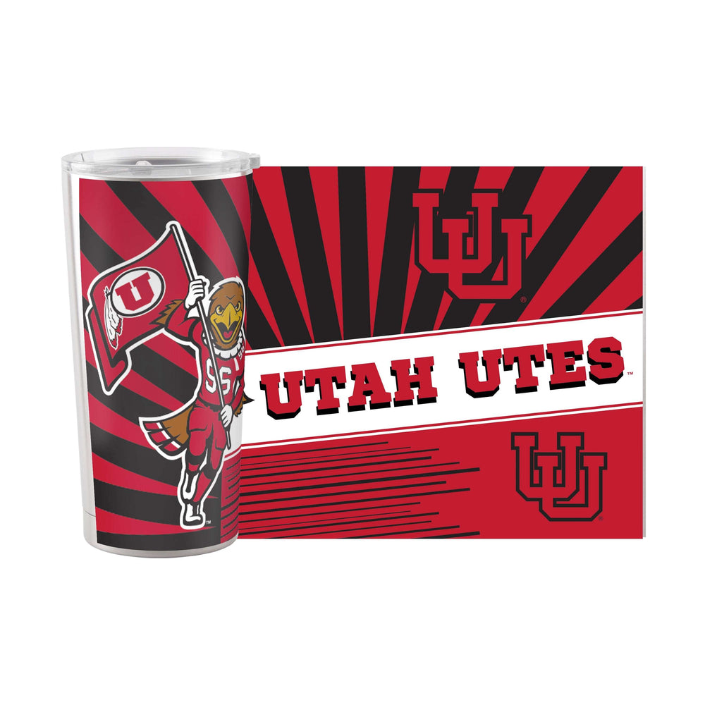 Utah 20oz Mascot Stainless Tumbler - Logo Brands - Flyclothing LLC