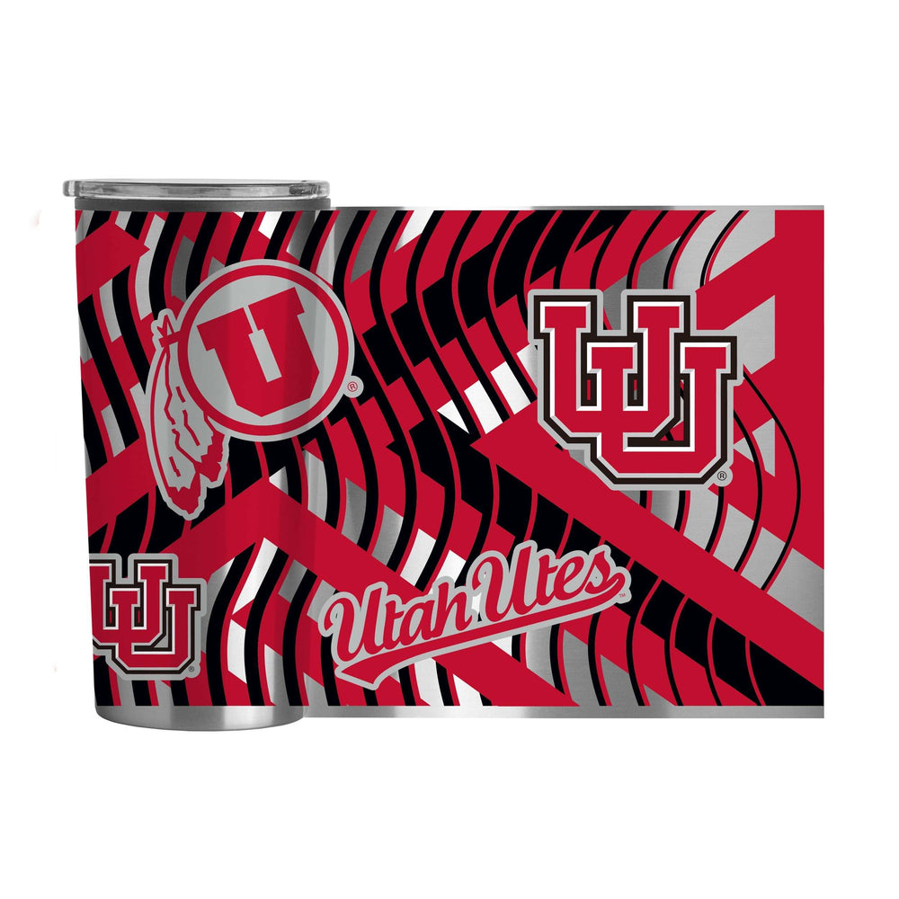 Utah Flex 20oz Plastic Wall Stainless Tumbler - Logo Brands - Flyclothing LLC