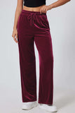 Drawstring Elastic Waist Straight Leg Pants - Trendsi - Flyclothing LLC