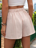 Tied Ruched Elastic Waist Shorts - Trendsi - Flyclothing LLC
