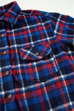 Pocketed Plaid Collared Neck Long Sleeve Shacket - Trendsi - Flyclothing LLC