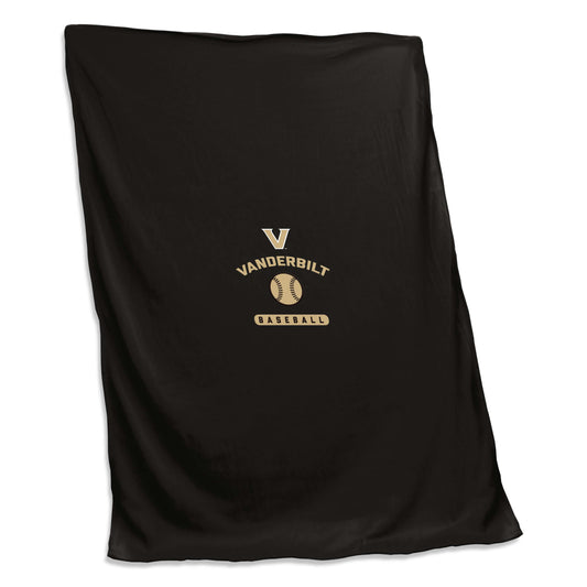 Vanderbilt Baseball Screened Sweatshirt Blanket - Logo Brands - Flyclothing LLC