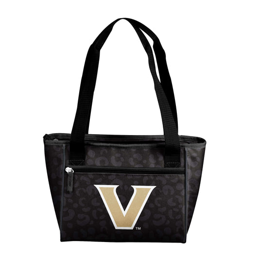 Vanderbilt Leopard Print 16 Can Cooler Tote - Logo Brands - Flyclothing LLC