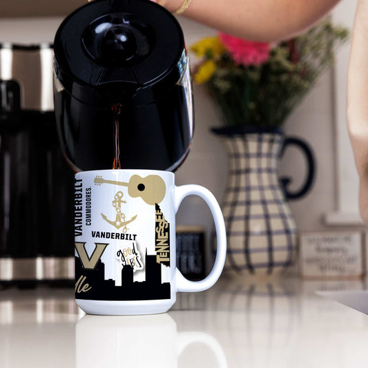 Vanderbilt 15oz Native Sublimated Mug - Logo Brands - Flyclothing LLC