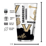 Vanderbilt 16oz Native Pint Glass - Logo Brands - Flyclothing LLC