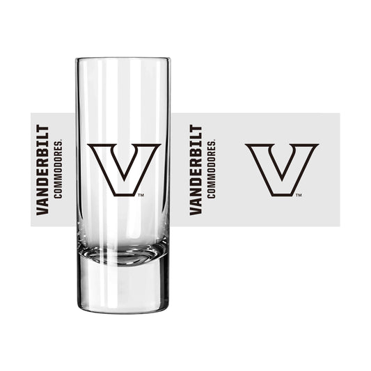Vanderbilt 2.5oz Gameday Shooter Glass - Logo Brands - Flyclothing LLC