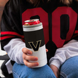 Vanderbilt Colorblock 12oz Slim Can Coolie - Logo Brands - Flyclothing LLC