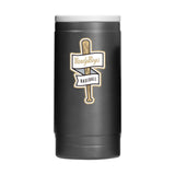Vanderbilt 12oz VandyBoys Black Powder Coat Slim Coolie - Logo Brands - Flyclothing LLC