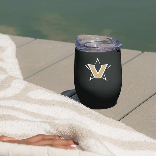 Vanderbilt 16oz Flipside Powder Coat Curved Beverage - Logo Brands - Flyclothing LLC