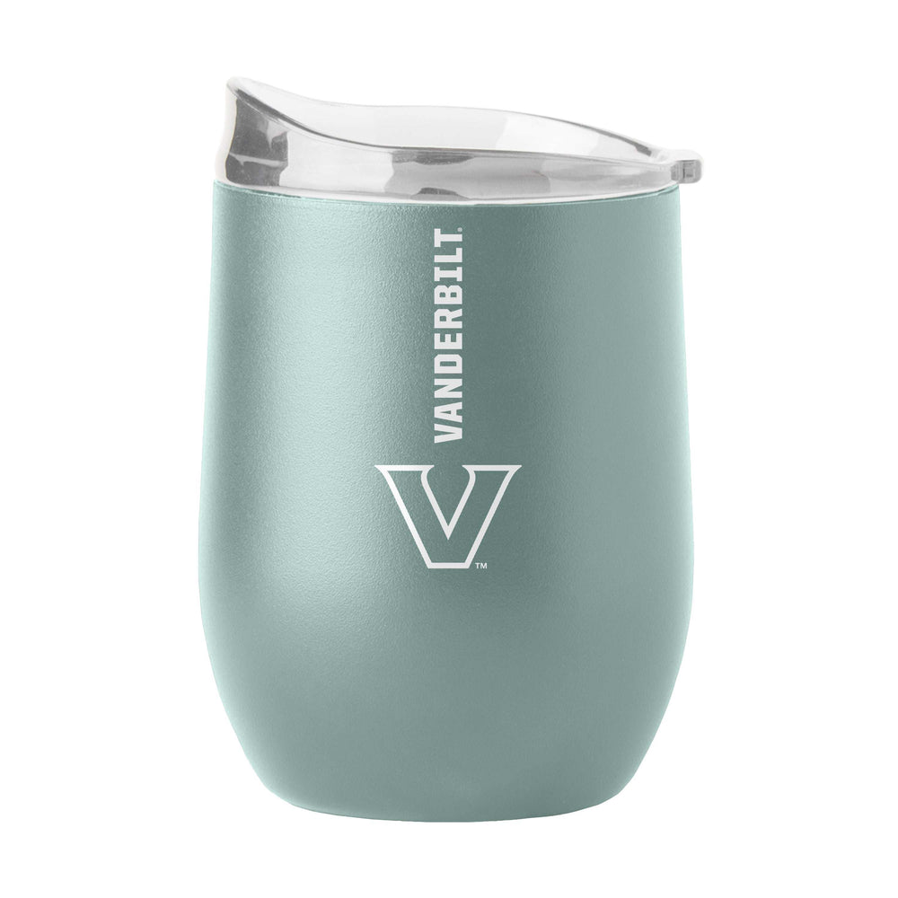 Vanderbilt 16oz Vertical Powder Coat Curved Beverage - Logo Brands - Flyclothing LLC