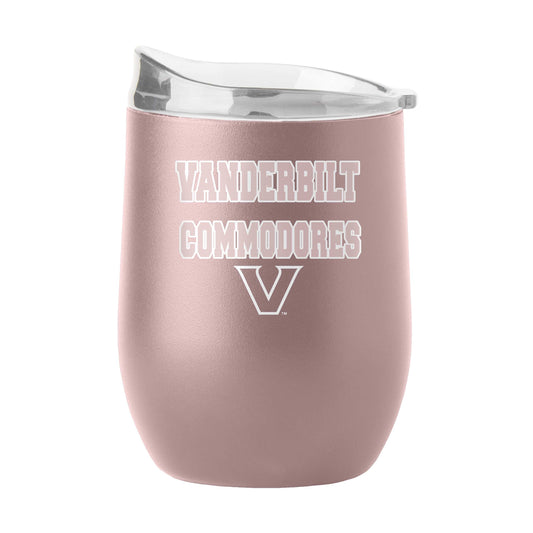 Vanderbilt 16oz Stencil Powder Coat Curved Beverage - Logo Brands - Flyclothing LLC