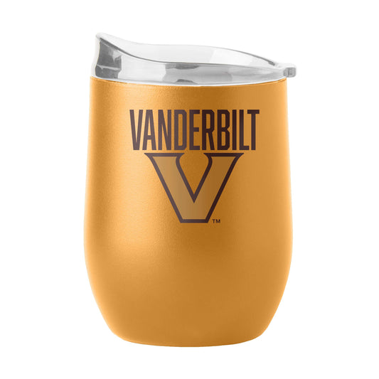 Vanderbilt 16oz Huddle Powder Coat Curved Beverage - Logo Brands - Flyclothing LLC