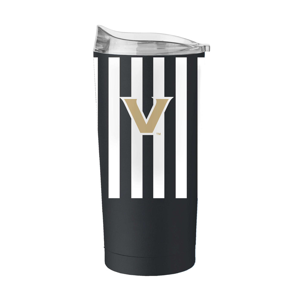 Vanderbilt 20oz Striped Powder Coat Tumbler - Logo Brands - Flyclothing LLC