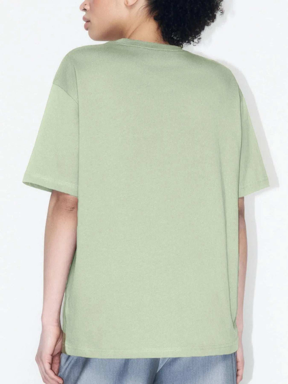 Plus Size Oversized Round Neck Short Sleeve T-Shirt - Trendsi - Flyclothing LLC