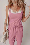 Elastic Waist Sleeveless Square Neck Jumpsuit - Trendsi - Flyclothing LLC
