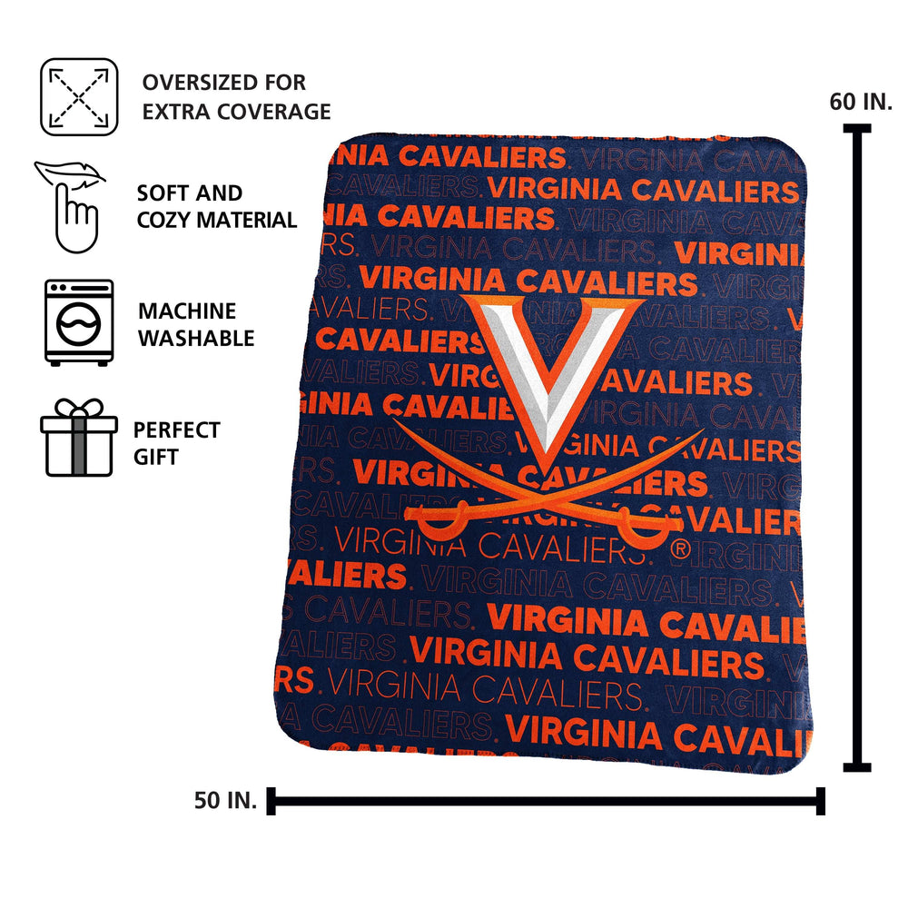 Virginia Classic Fleece Throw - Logo Brands - Flyclothing LLC