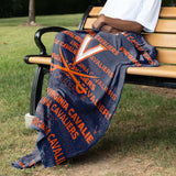 Virginia Classic Fleece Throw - Logo Brands - Flyclothing LLC