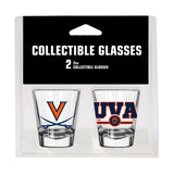 Virginia Campus Colors 2oz Letterman Shot Glass 2 Pack - Logo Brands - Flyclothing LLC