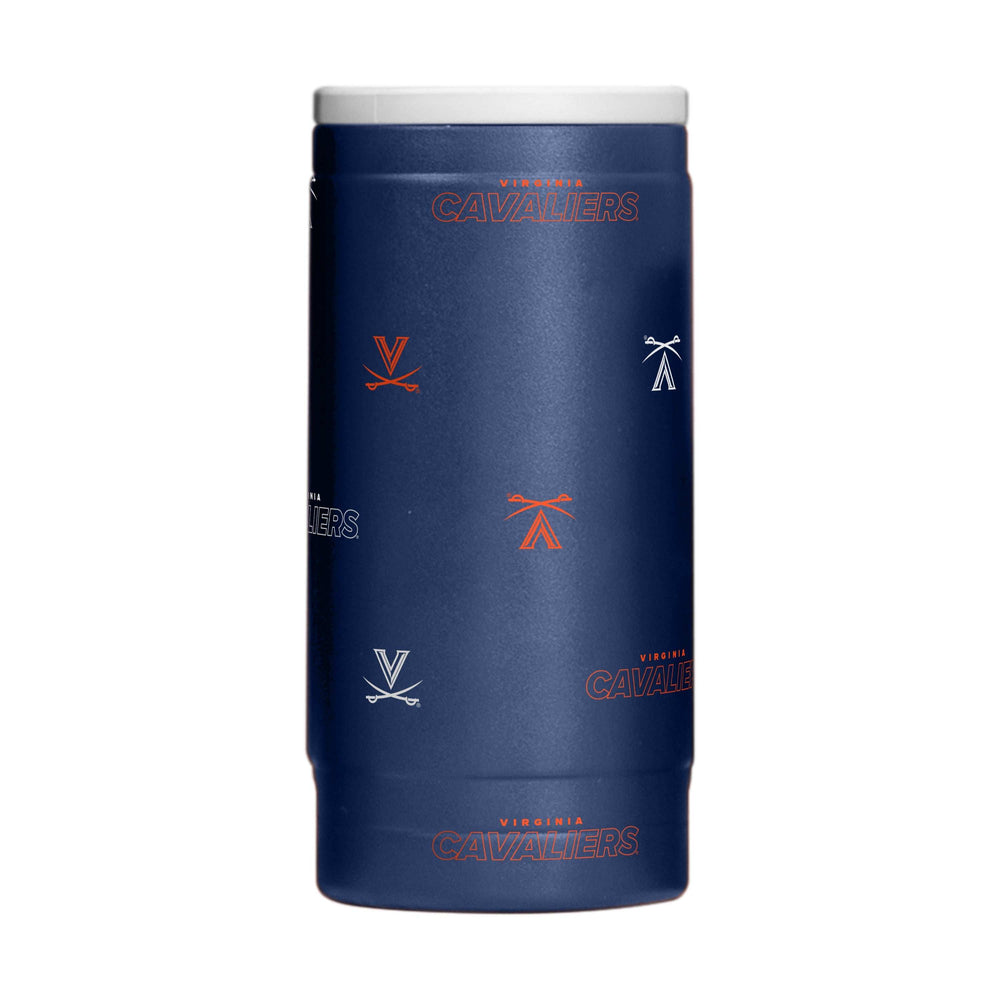 Virginia 12oz Step And Repeat Powdercoat SlimCan Coolie - Logo Brands - Flyclothing LLC