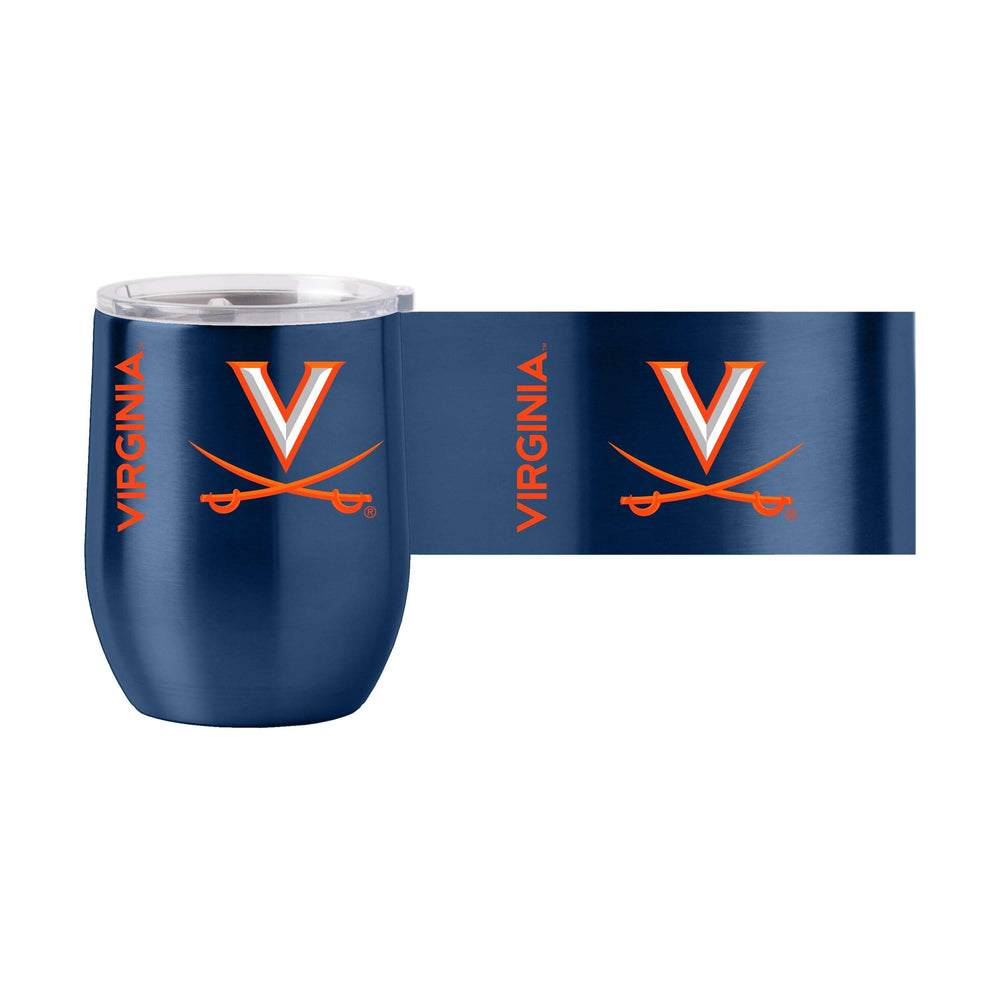 Virginia 16oz Gameday Stainless Curved Beverage - Logo Brands - Flyclothing LLC