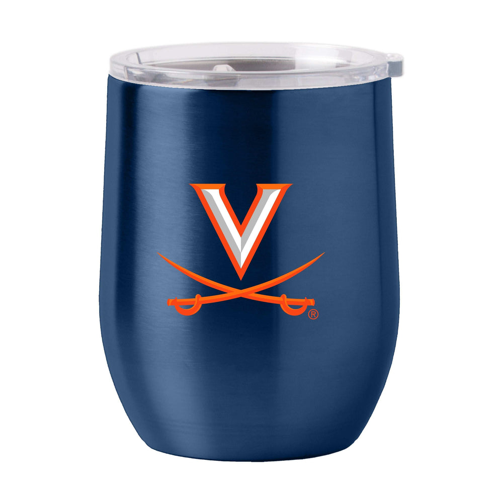Virginia 16oz Gameday Stainless Curved Beverage - Logo Brands - Flyclothing LLC