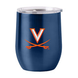 Virginia 16oz Gameday Stainless Curved Beverage - Logo Brands - Flyclothing LLC