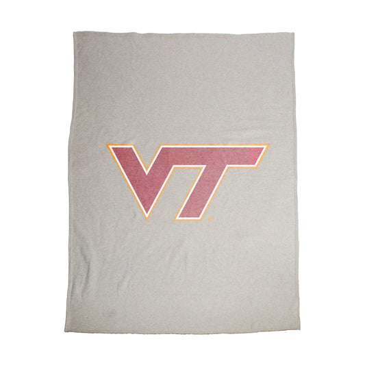 Virginia Tech Oversized Logo Sublimated Sweatshirt Blanket - Logo Brands - Flyclothing LLC