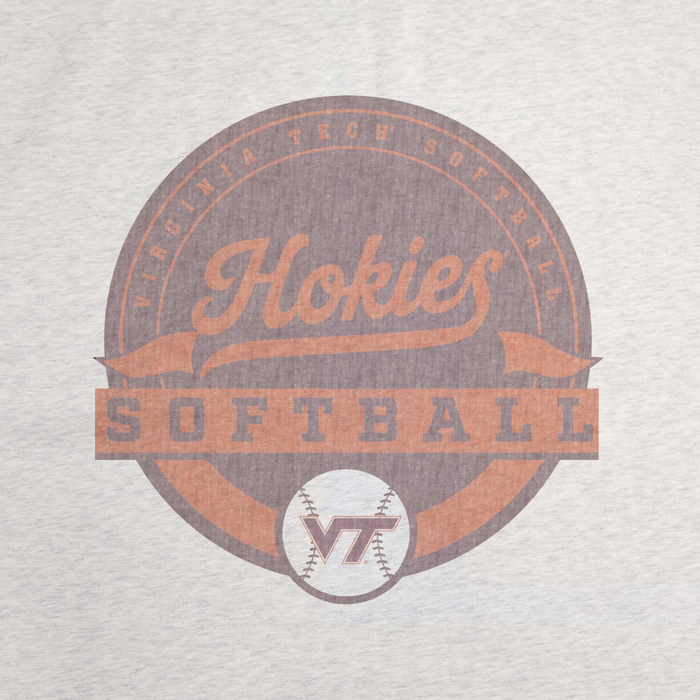 Virginia Tech Softball Sublimated Sweatshirt Blanket - Logo Brands - Flyclothing LLC