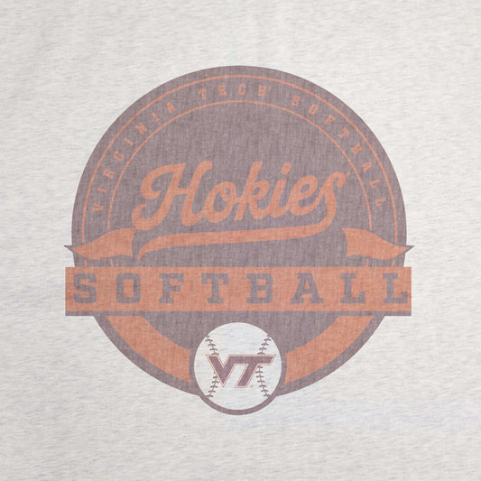 Virginia Tech Softball Sublimated Sweatshirt Blanket - Logo Brands - Flyclothing LLC