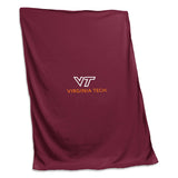 Virginia Tech Maroon Screened Sweatshirt Blanket f/ Inst. Logo - Logo Brands - Flyclothing LLC