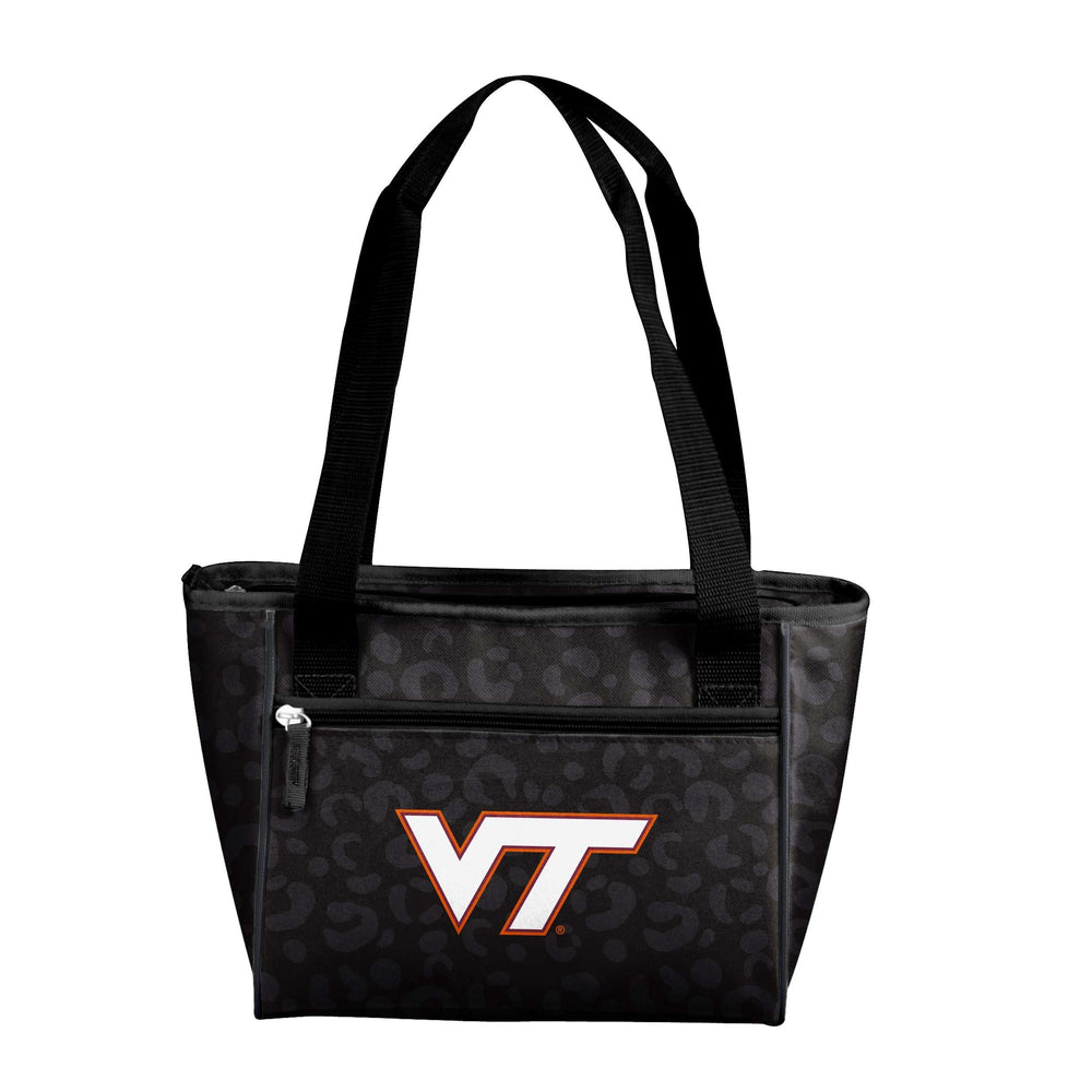 Virginia Tech Leopard Print 16 Can Cooler Tote - Logo Brands - Flyclothing LLC