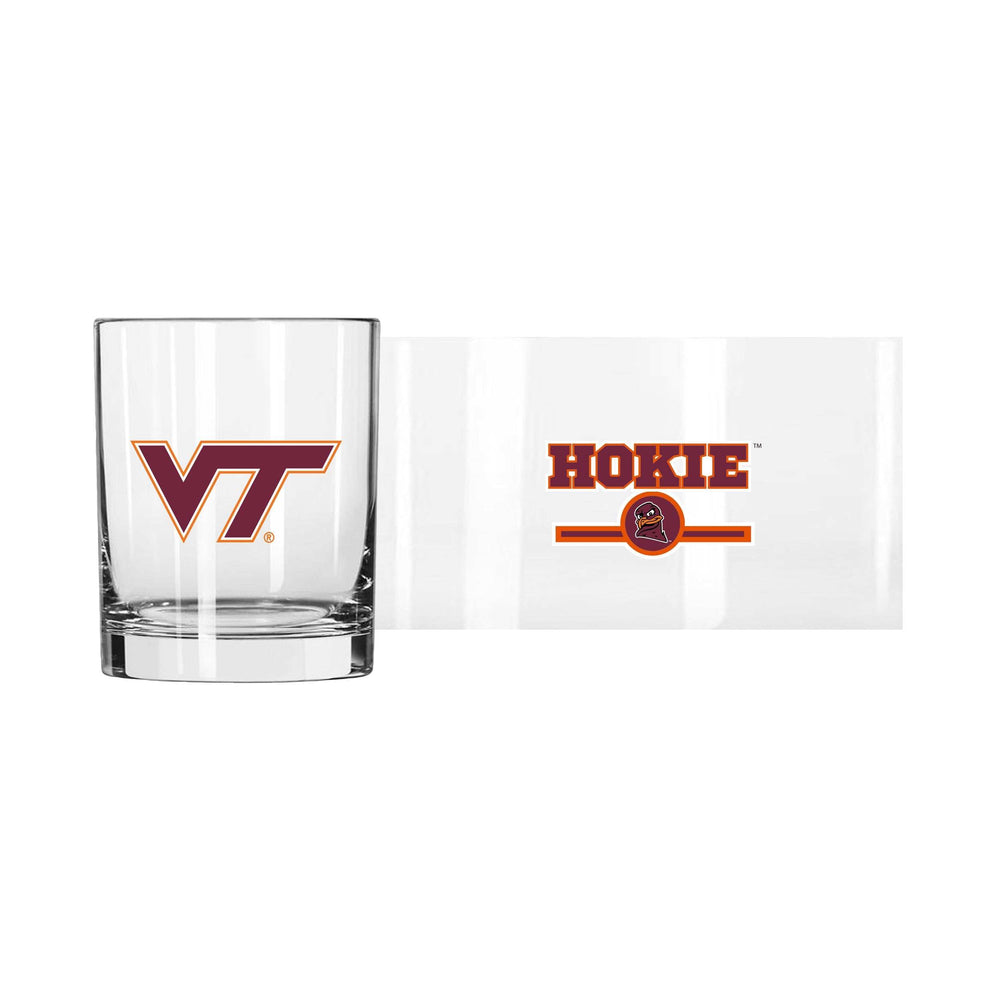Virginia Tech 14oz Letterman Rocks Glass - Logo Brands - Flyclothing LLC