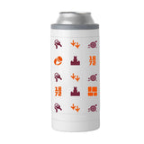 Virginia Tech 12oz Team Pattern Slim Can Coolie - Logo Brands - Flyclothing LLC