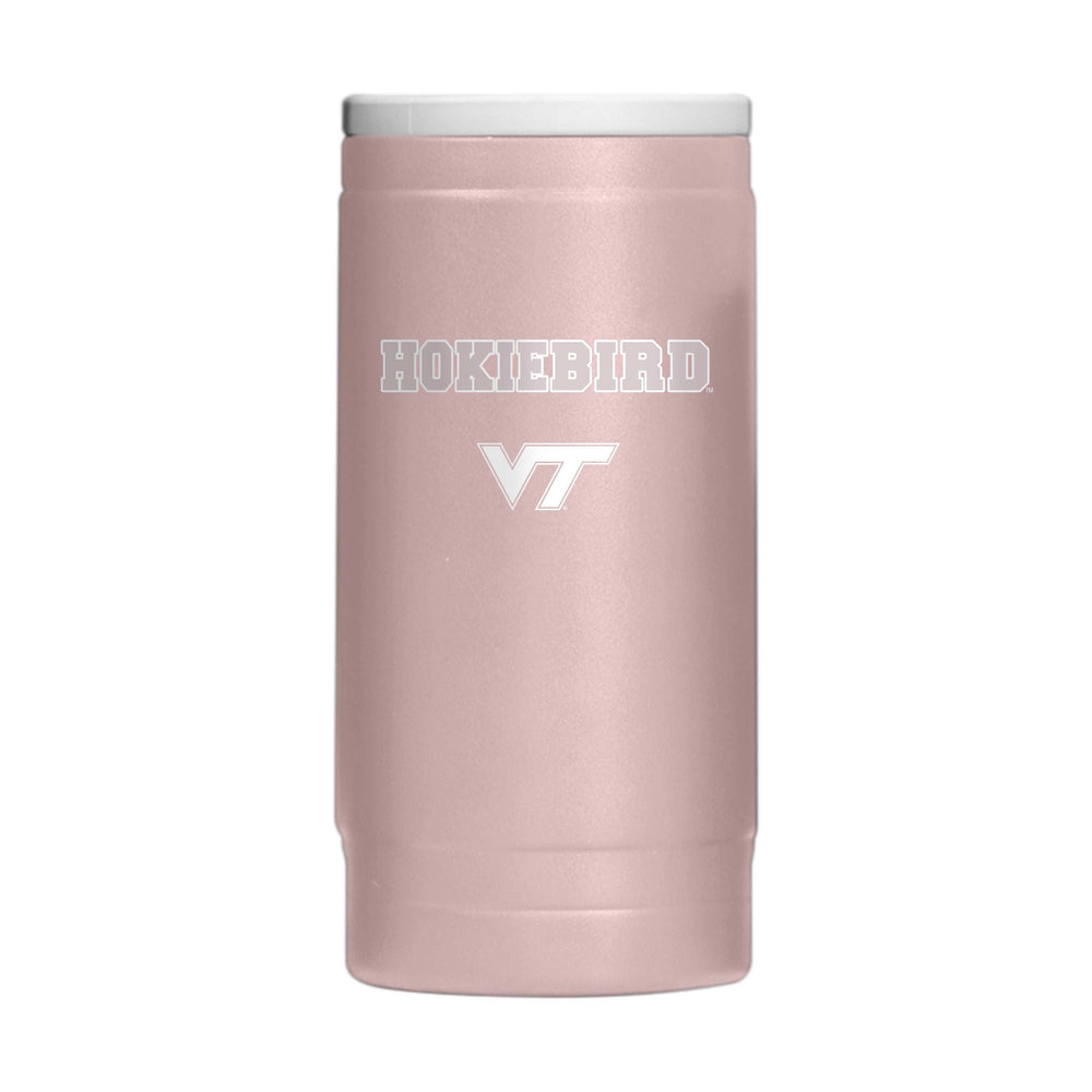 Virginia Tech Stencil Powder Coat Slim Can Coolie - Logo Brands - Flyclothing LLC
