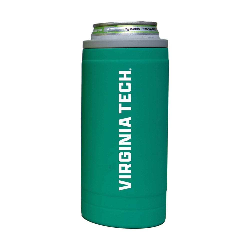Virginia Tech 12oz Optic Stacked Soft Touch Slim Coolie - Logo Brands - Flyclothing LLC