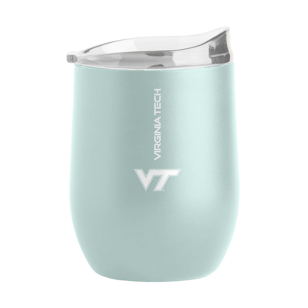 Virginia Tech 16oz Vertical Powder Coat Curved Beverage - Logo Brands - Flyclothing LLC