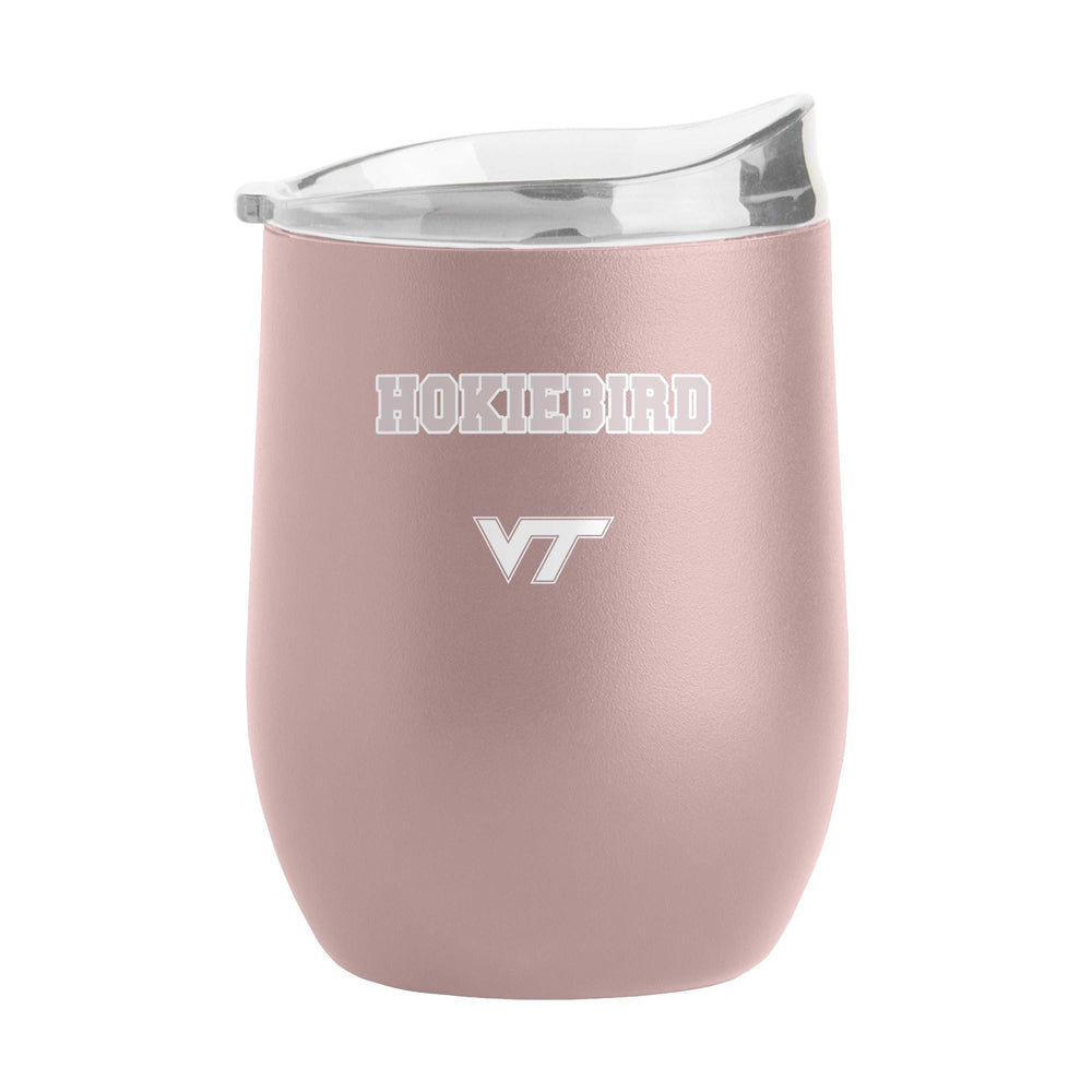Virginia Tech 16oz Stencil Powder Coat Curved Beverage - Logo Brands - Flyclothing LLC