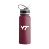 Virginia Tech 25oz Campus Color Letterman Stainless Single Wall Flip Top Bottle - Logo Brands - Flyclothing LLC