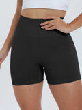 High Waist Active Shorts - Trendsi - Flyclothing LLC