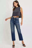RISEN High Rise Slim Barrel Jeans - Trendsi - Flyclothing LLC