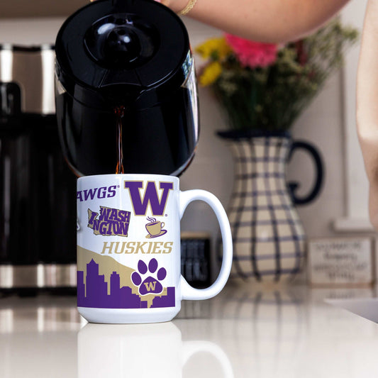 Washington 15oz Native Sublimated Mug - Logo Brands - Flyclothing LLC