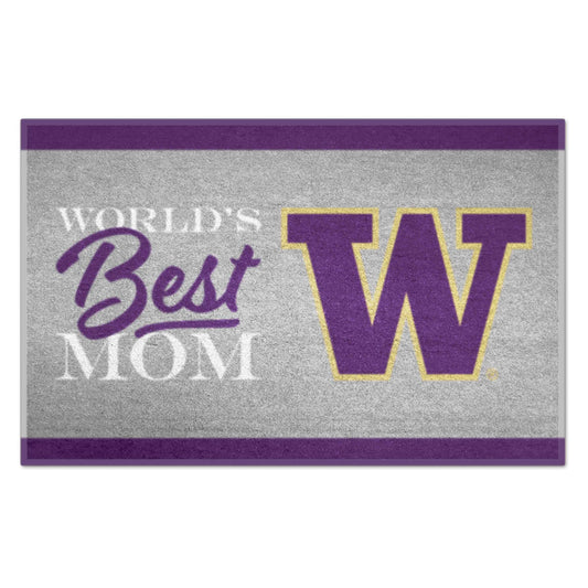 University of Washington Starter Mat - World's Best Mom - Logo Brands - Flyclothing LLC