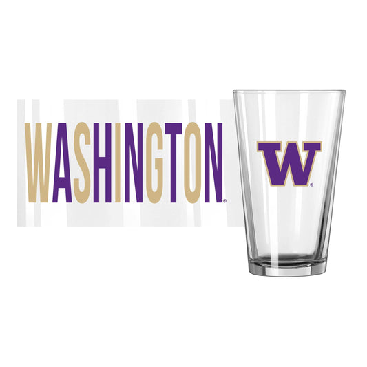 Washington 16oz Overtime Pint Glass - Logo Brands - Flyclothing LLC