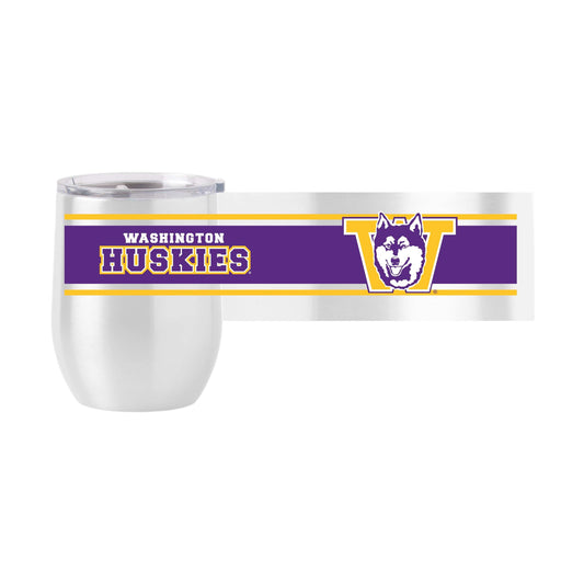 Washington 16oz Vault Stripe Stainless Curved Beverage - Logo Brands - Flyclothing LLC