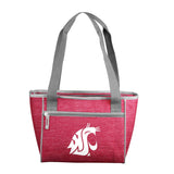 Washington State University Cardinal 16 Can Cooler Tote f/ Primary Logo - Logo Brands - Flyclothing LLC