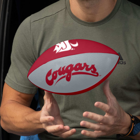 Washington State Pinwheel Junior Size Rubber Football - Logo Brands - Flyclothing LLC
