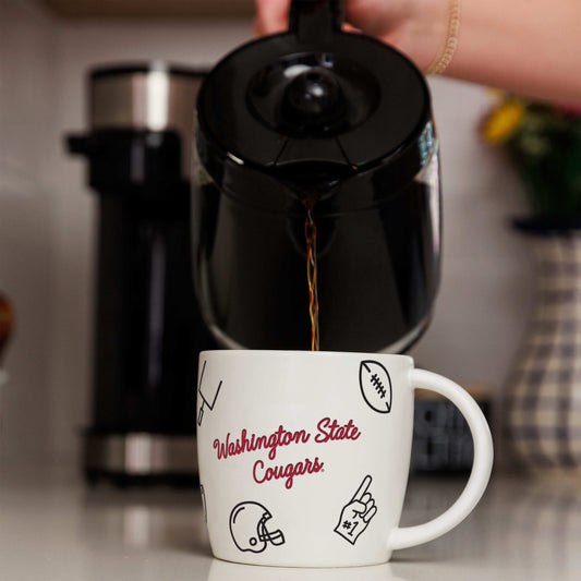 Washington State 18oz Playmaker Mug - Logo Brands - Flyclothing LLC